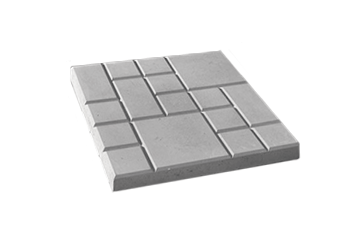 Тротуарная плитка бетонная вибролитая «Мозайка» (h=2,5 см)