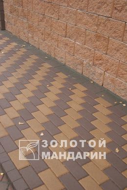 Тротуарная плитка сухопрессованная "Кирпич стандартный" (h=8 см)
