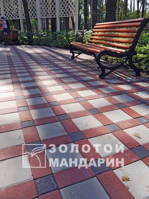 Тротуарная плитка сухопрессованная "Квадрат большой" (h=6 см)