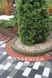 Столбик садовый круглый бетонный сухопрессованный (50*25*8 см)
