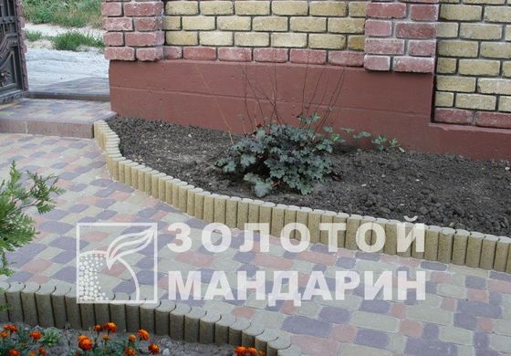 Столбик садовый круглый бетонный сухопрессованный (50*25*8 см)