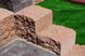 Столбик садовый бетонный сухопрессованный колотый (15*15*20 см)
