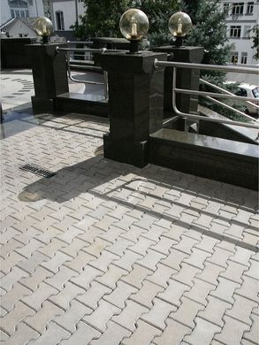 Тротуарная плитка бетонная сухопрессованная "Двойное Т" (h=8 см)