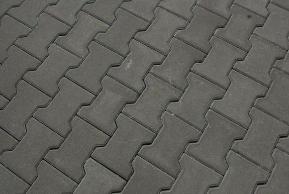 Тротуарная плитка бетонная сухопрессованная "Двойное Т" (h=8 см) без фаски