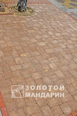 Тротуарная плитка сухопрессованная "Кирпич большой Антик" (h=9 см)