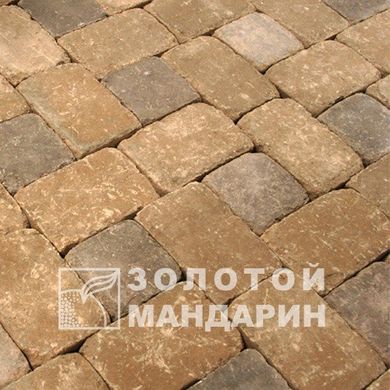 Тротуарная плитка сухопрессованная "Кирпич большой Антик" (h=9 см)