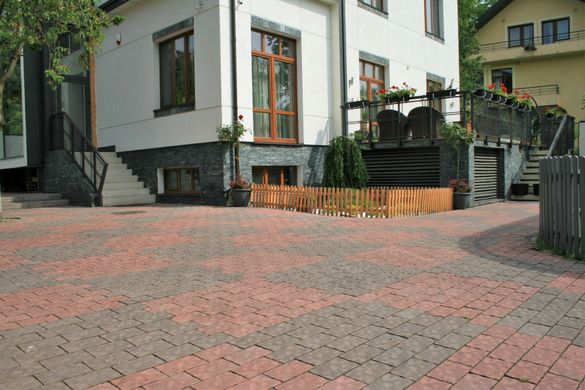 Тротуарная плитка бетонная сухопрессованная "Венский прямоугольник" (h=6 см)