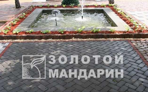 Тротуарная плитка сухопрессованная "Кирпич Антик" (h=6 см)