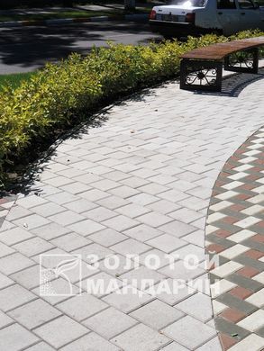 Тротуарная плитка сухопрессованная "Квадрат большой" (h=10 см)