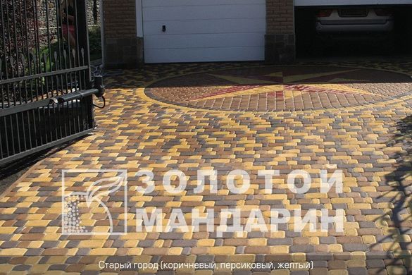 Тротуарная плитка сухопрессованная "Старый город" (h=6 см)
