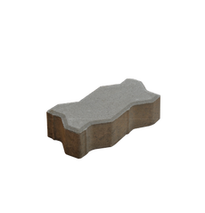 Тротуарная плитка бетонная сухопрессованная "Волна" (h=6 см)
