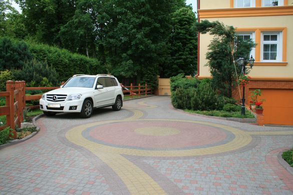 Тротуарная плитка бетонная сухопрессованная "Львовский камень" (h=6 см)