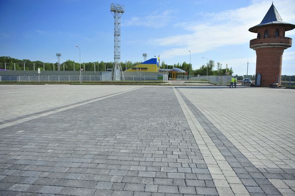 Тротуарная плитка бетонная сухопрессованная "Львовский камень" (h=6 см)