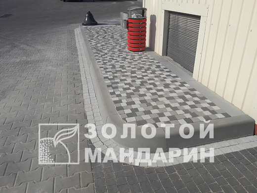 Бордюр дорожный радиусный бетонный сухопрессованный (80*20*35 (90°) см)