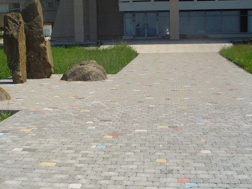 Тротуарная плитка бетонная сухопрессованная "Старый город" (h=8 см)