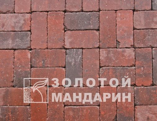 Тротуарная плитка сухопрессованная "Кирпич Роттердам Антик" (h=6,5 см)