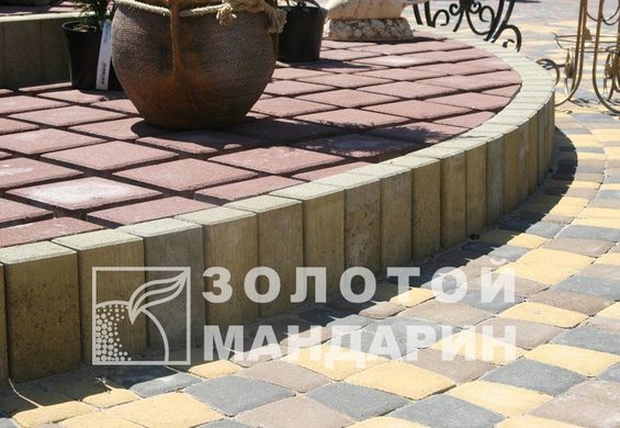 Столбик садовый квадратный бетонный сухопрессованный (50*25*8 см)
