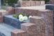 Столбик садовый бетонный сухопрессованный колотый (15*15*60 см),