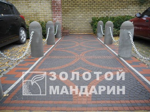 Тротуарная плитка сухопрессованная "Шашка" (h=6 см)
