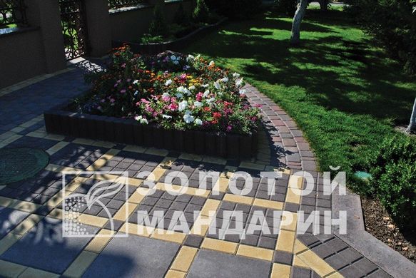 Тротуарная плитка сухопрессованная "Квадрат маленький" (h=6 см)