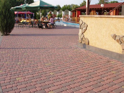 Тротуарная плитка бетонная сухопрессованная "Старый город" (h=6 см)